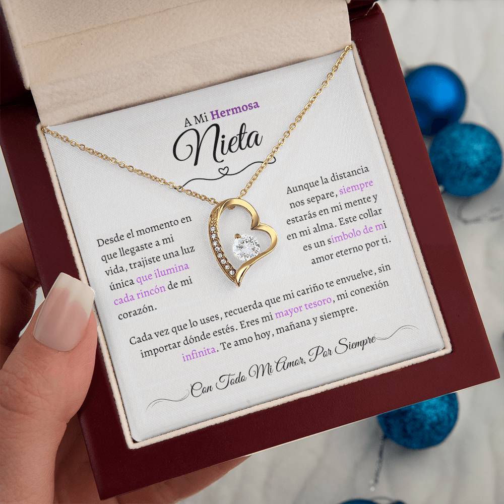 Regalo para Nieta - El Capítulo Más Hermoso - Collar Nudo de Amor
