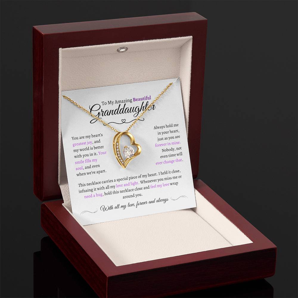 Beautiful Granddaughter Gift - Most Beautiful Chapter - Love Knot Necklace