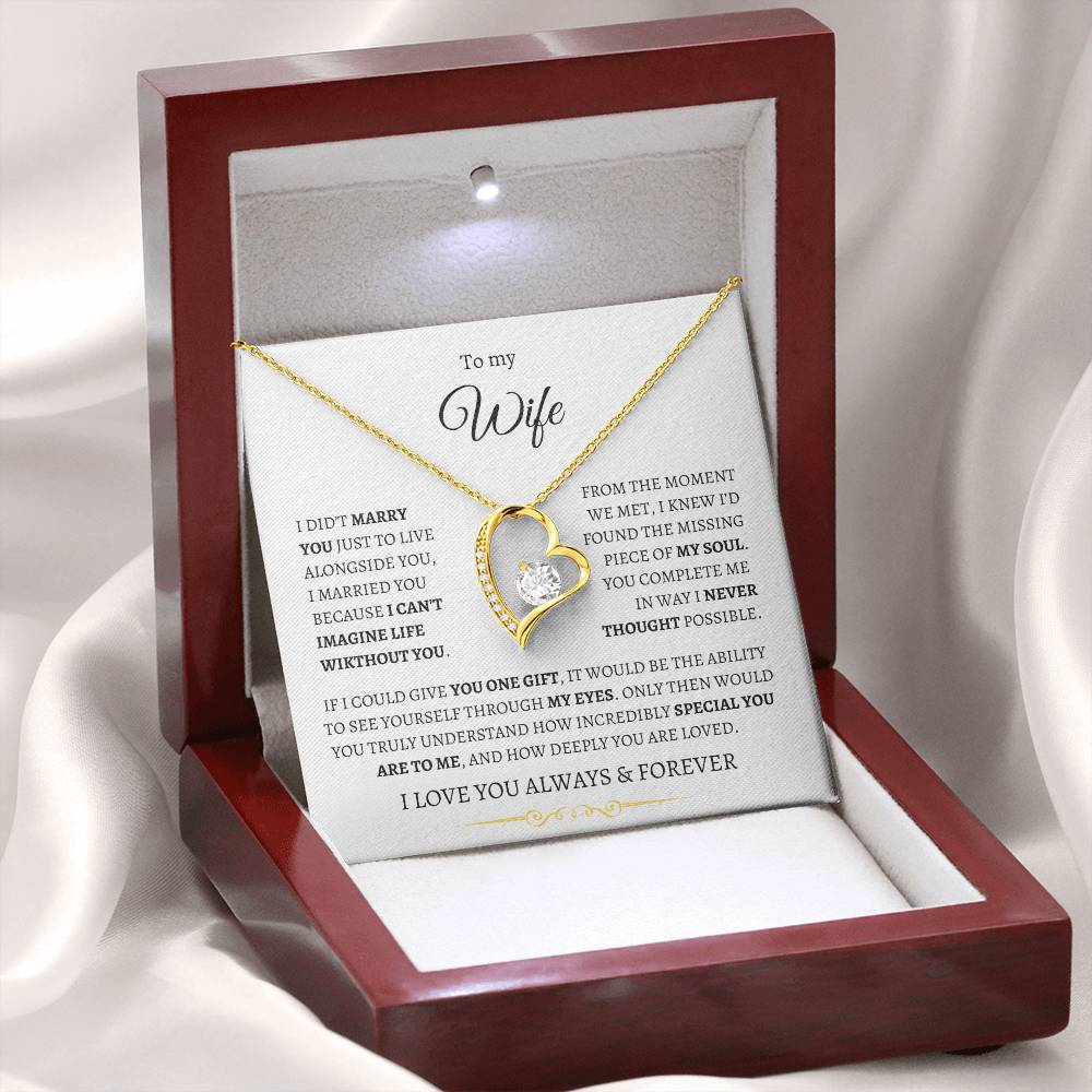 To My Wife - You Complete Me Forever Necklace