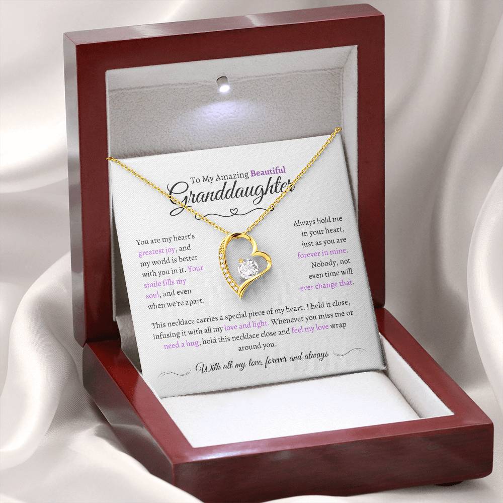 Beautiful Granddaughter Gift - Most Beautiful Chapter - Love Knot Necklace