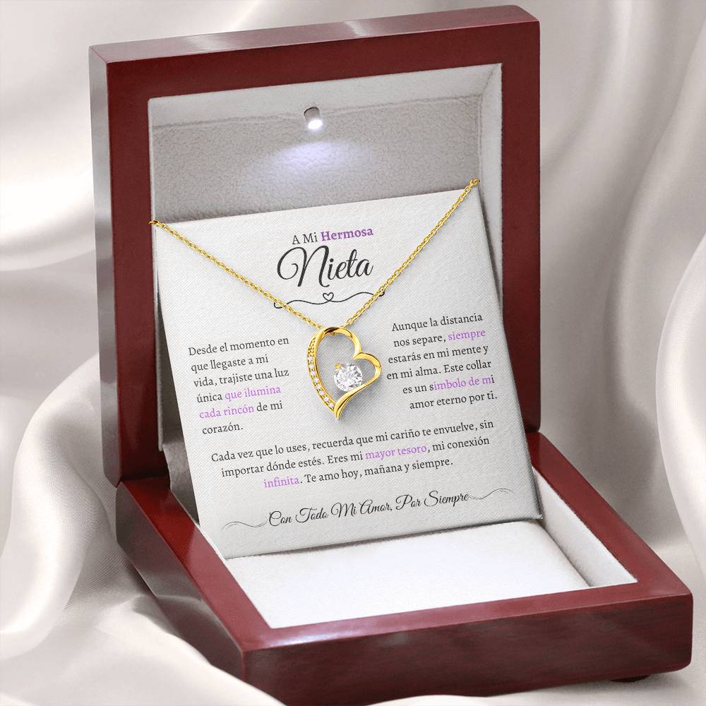 Regalo para Nieta - El Capítulo Más Hermoso - Collar Nudo de Amor