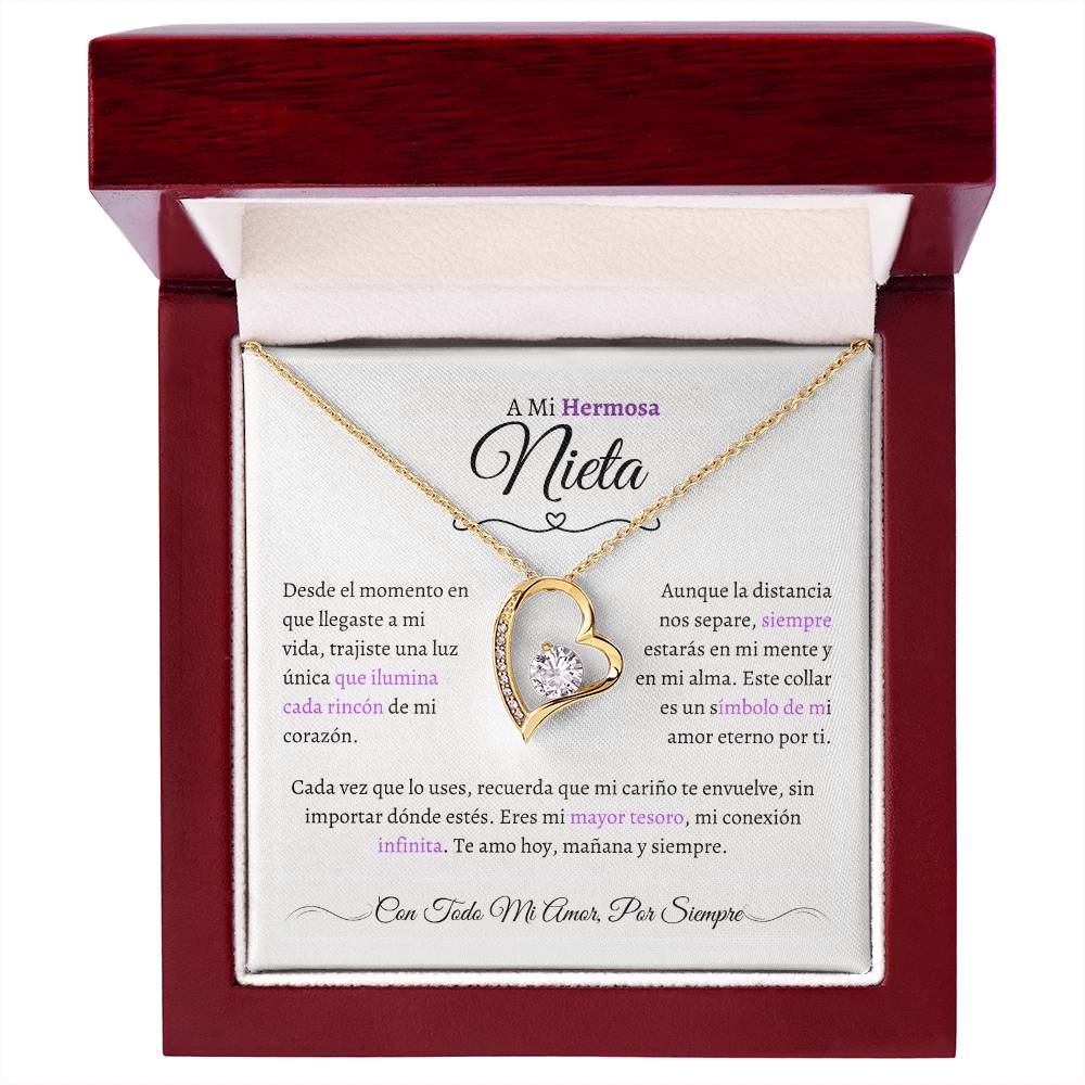 Regalo para Nieta - El Capítulo Más Hermoso - Collar Nudo de Amor