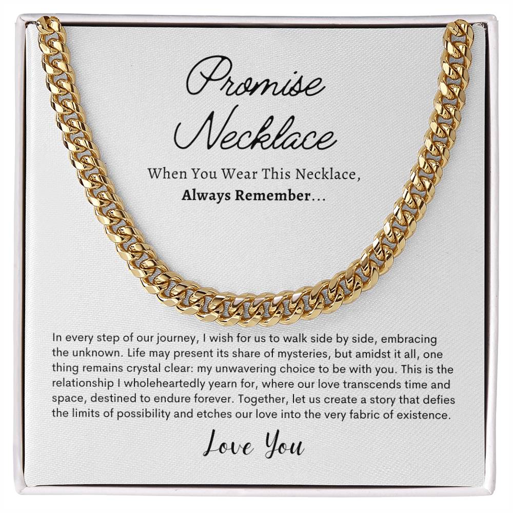 Promise Necklace For Him, Boyfriend Gift