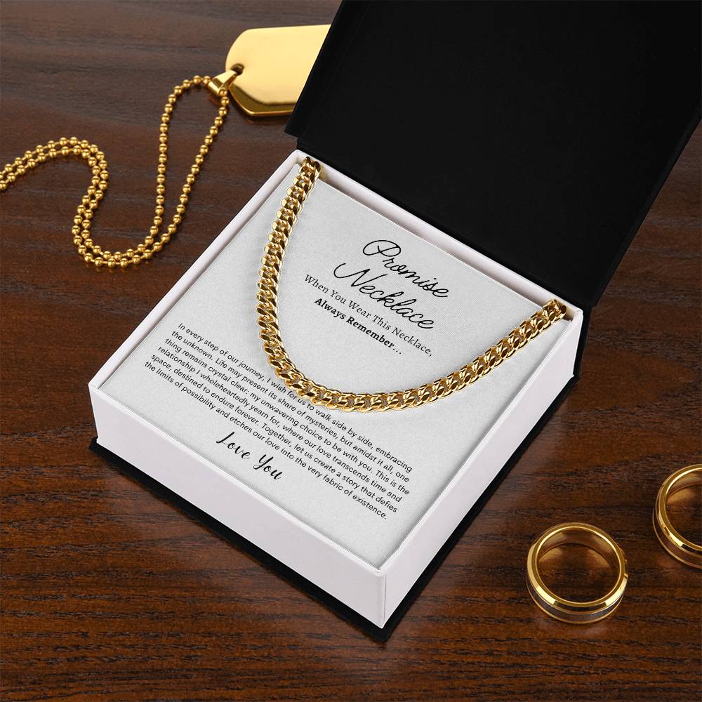 Promise Necklace For Him, Boyfriend Gift