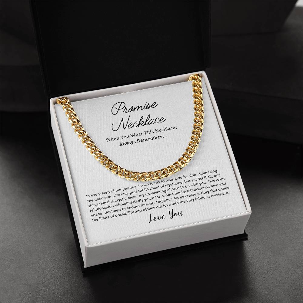 Promise Necklace For Him, Boyfriend Gift