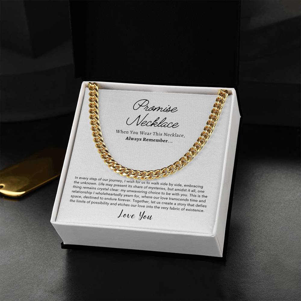 Promise Necklace For Him, Boyfriend Gift