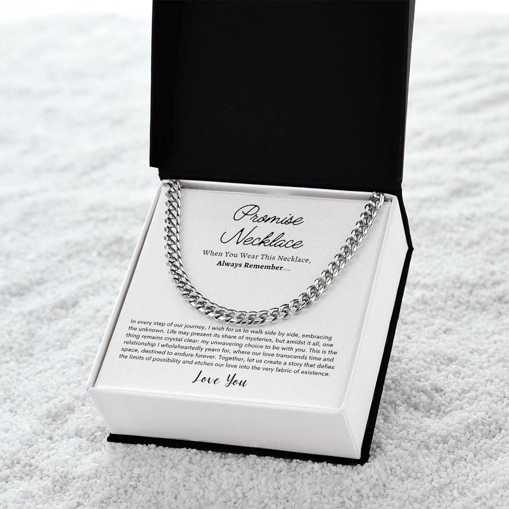 Promise Necklace For Him, Boyfriend Gift