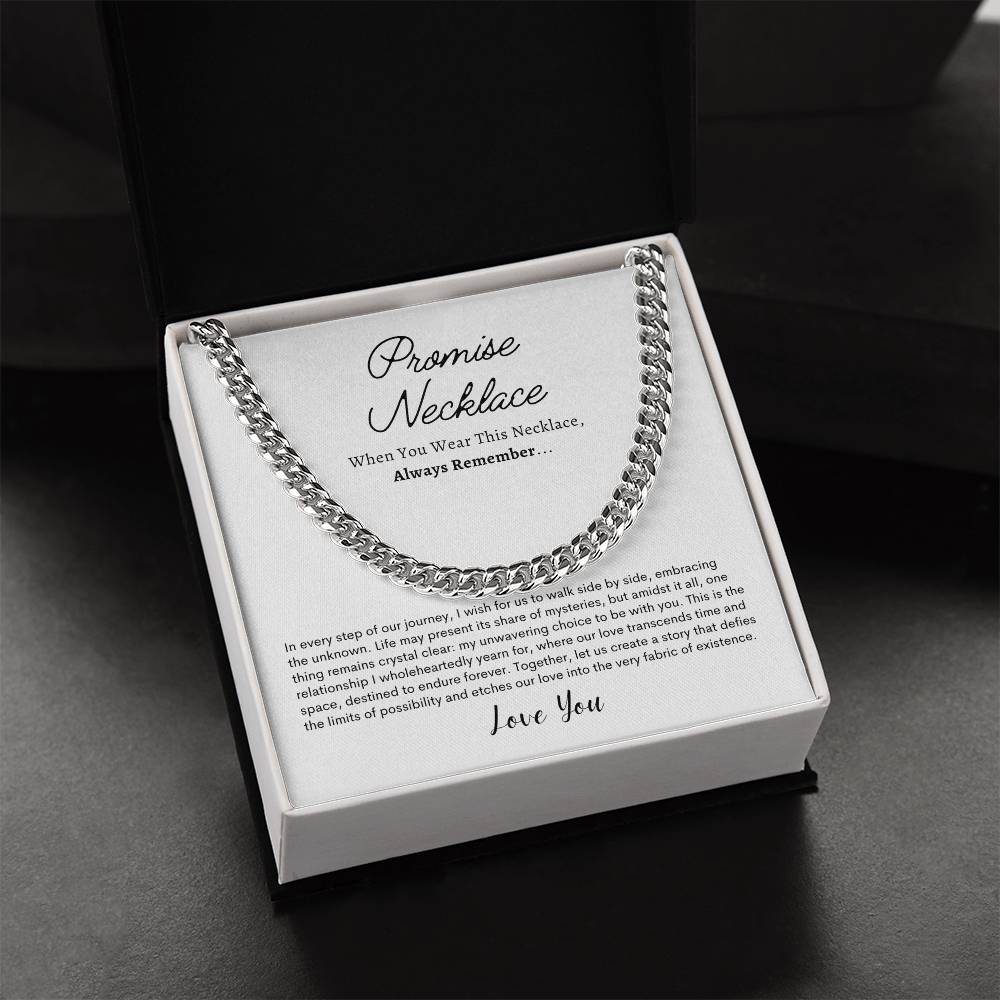 Promise Necklace For Him, Boyfriend Gift