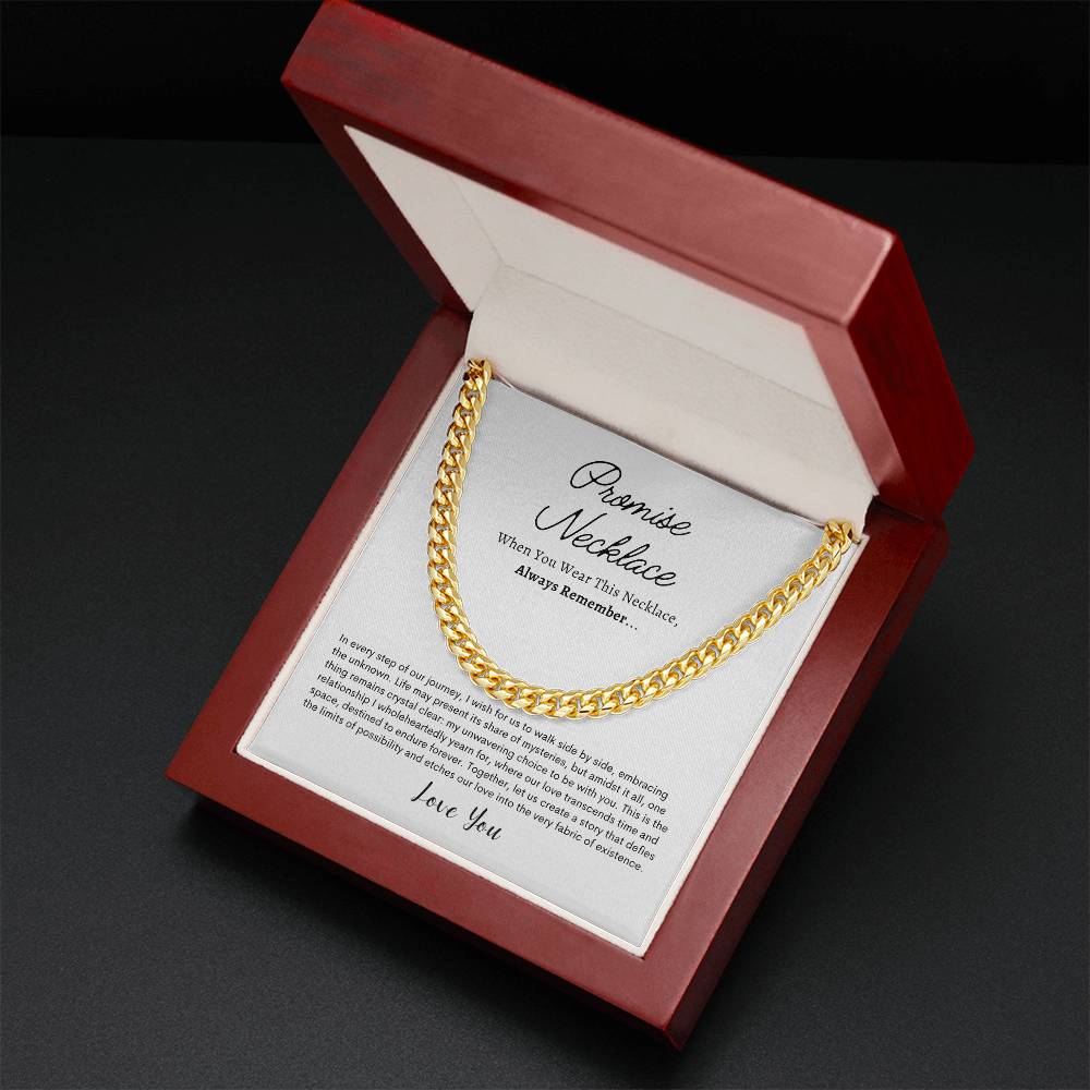 Promise Necklace For Him, Boyfriend Gift