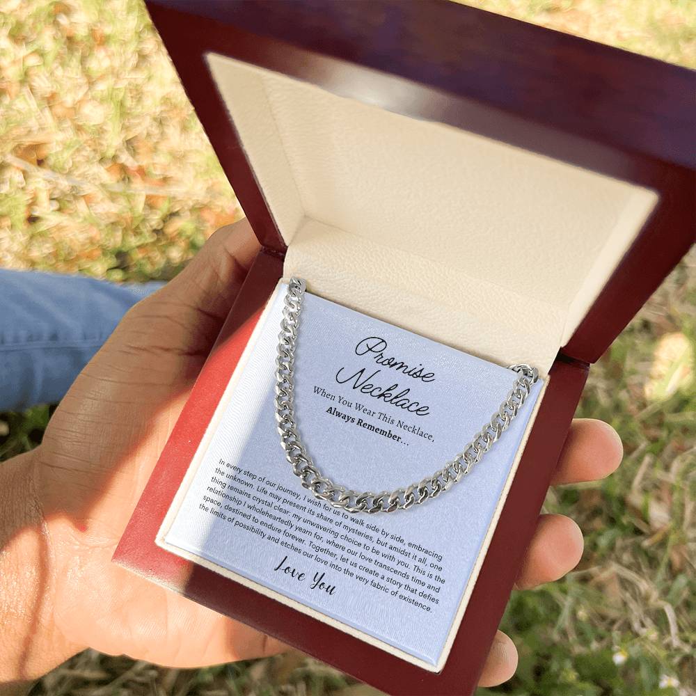 Promise Necklace For Him, Boyfriend Gift