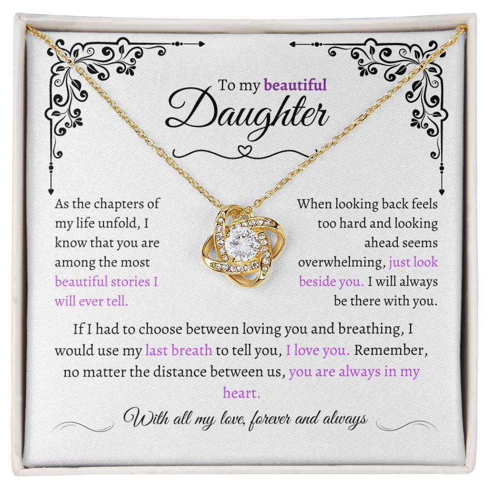 Amazing Daughter Gift "Precious Daughter" Eternal Love Necklace