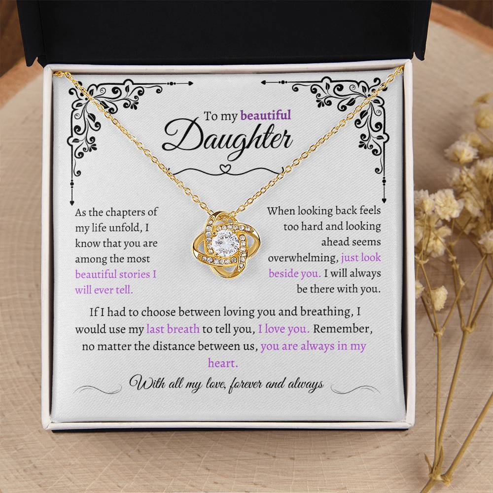 Amazing Daughter Gift "Precious Daughter" Eternal Love Necklace