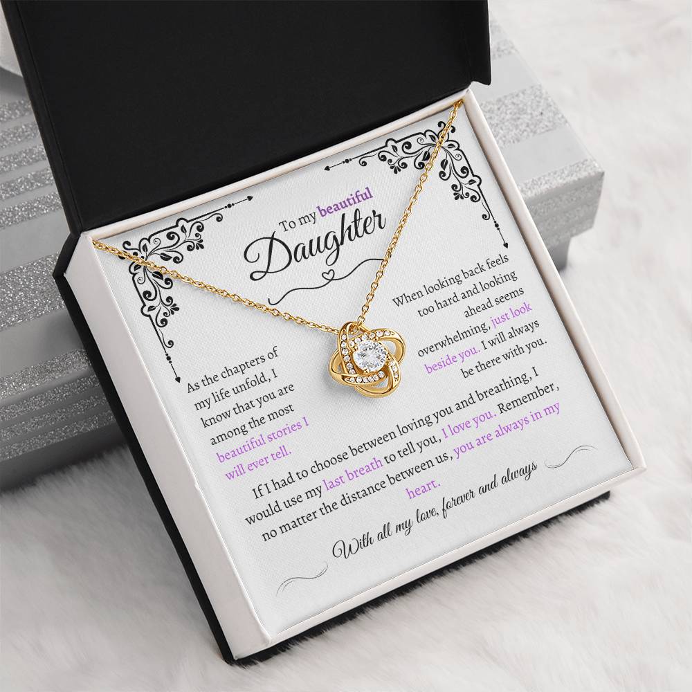 Amazing Daughter Gift "Precious Daughter" Eternal Love Necklace