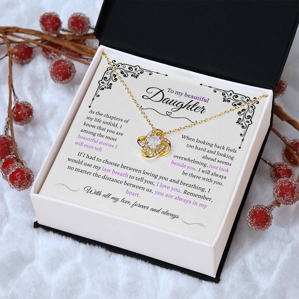 Amazing Daughter Gift "Precious Daughter" Eternal Love Necklace