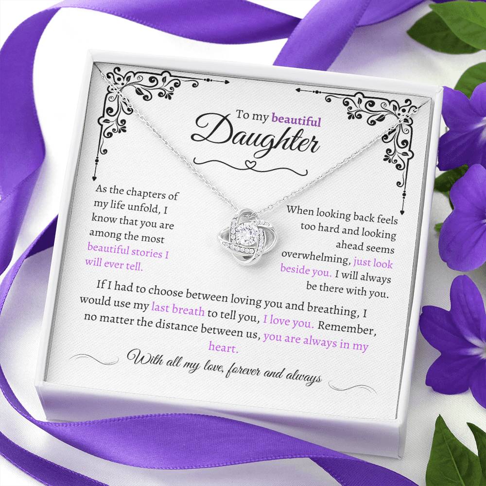 Amazing Daughter Gift "Precious Daughter" Eternal Love Necklace