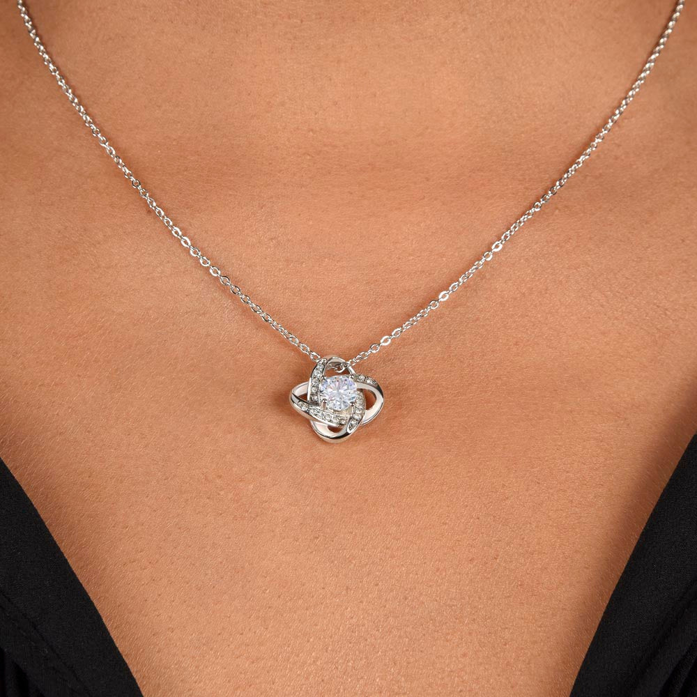Granddaughter Gift - Most Beautiful Chapter - Love Knot Necklace