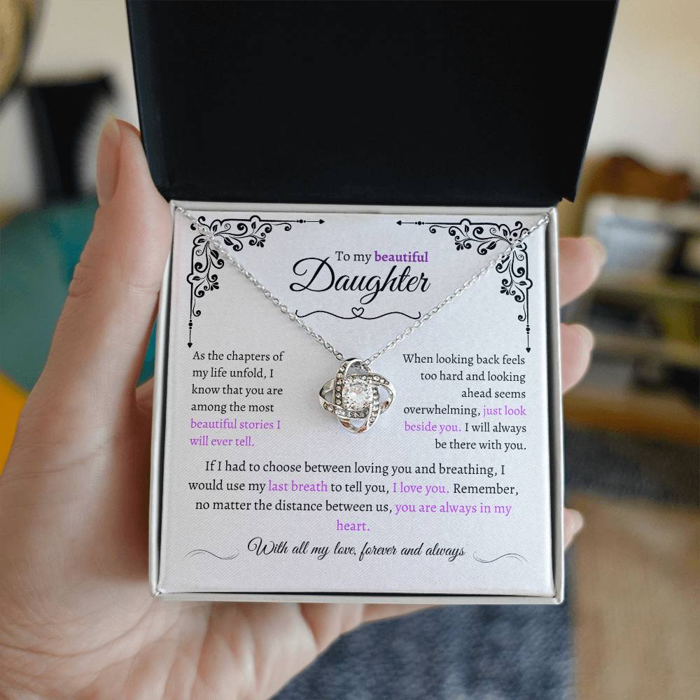 Amazing Daughter Gift "Precious Daughter" Eternal Love Necklace