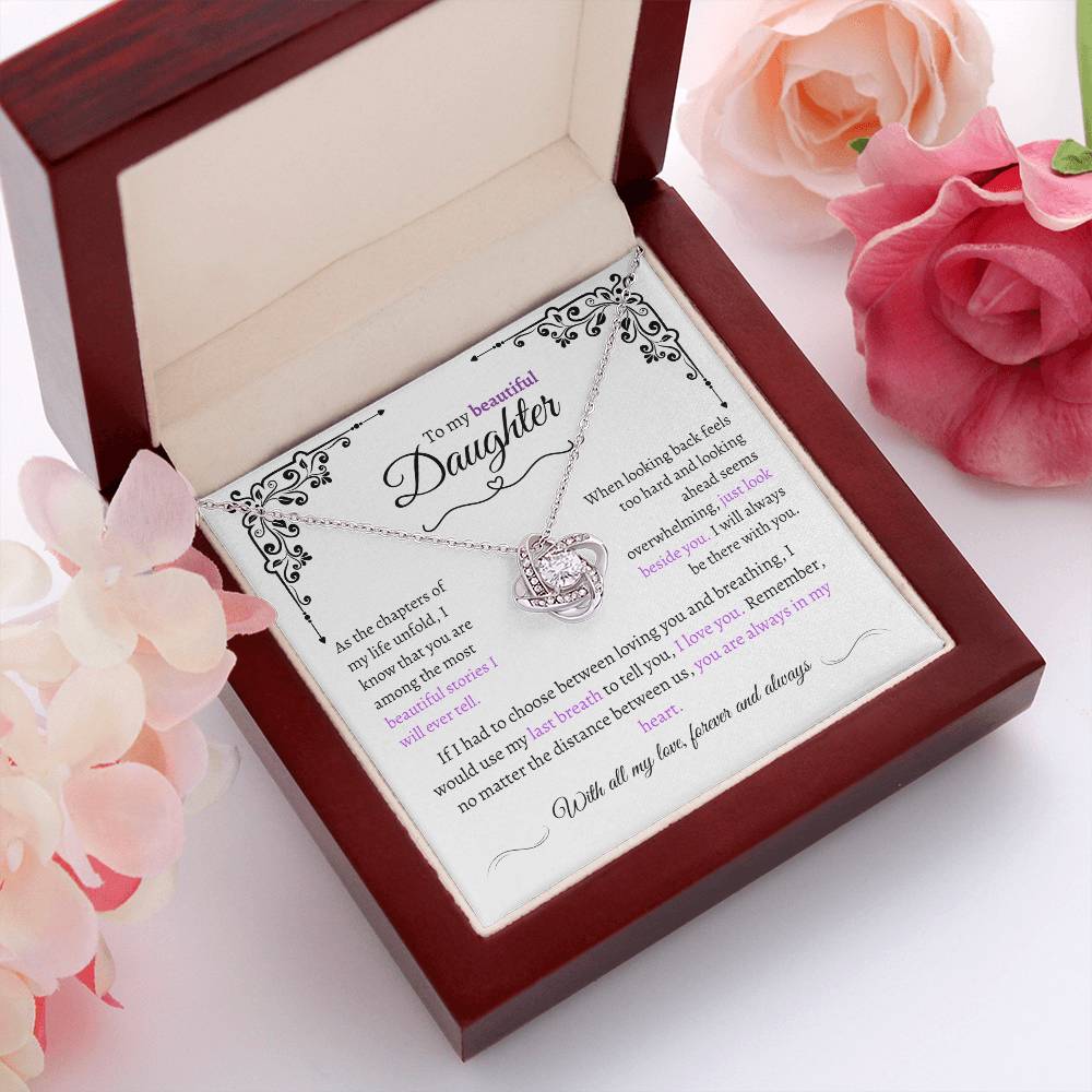 Amazing Daughter Gift "Precious Daughter" Eternal Love Necklace