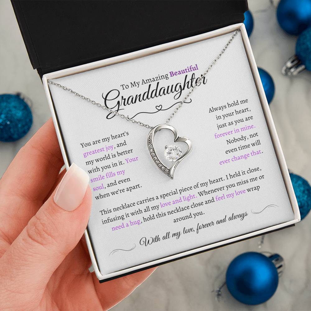 Beautiful Granddaughter Gift - Most Beautiful Chapter - Love Knot Necklace