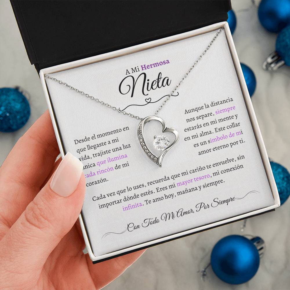 Regalo para Nieta - El Capítulo Más Hermoso - Collar Nudo de Amor