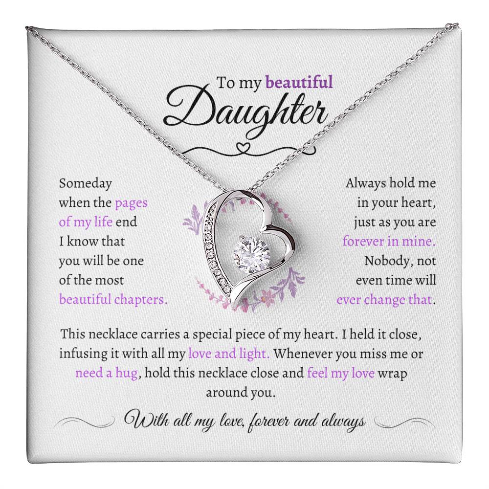 Beautiful Daughter Gift - Most Beautiful Chapter - Love Knot Necklace