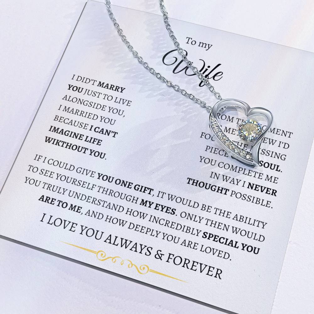 To My Wife - You Complete Me Forever Necklace
