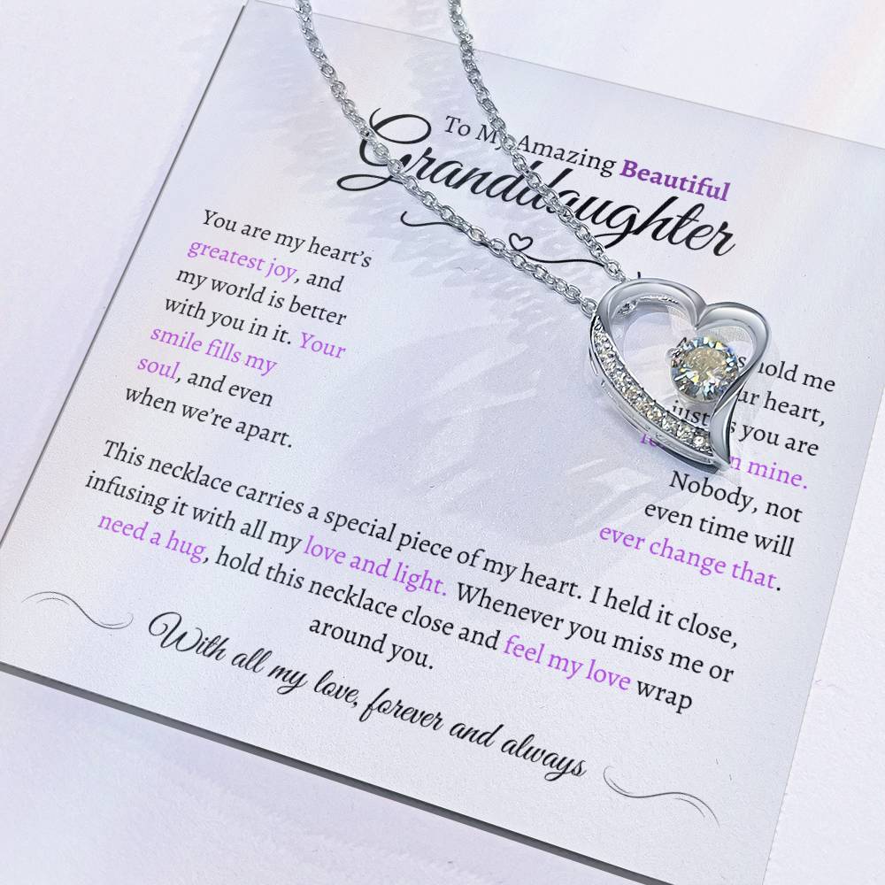 Beautiful Granddaughter Gift - Most Beautiful Chapter - Love Knot Necklace