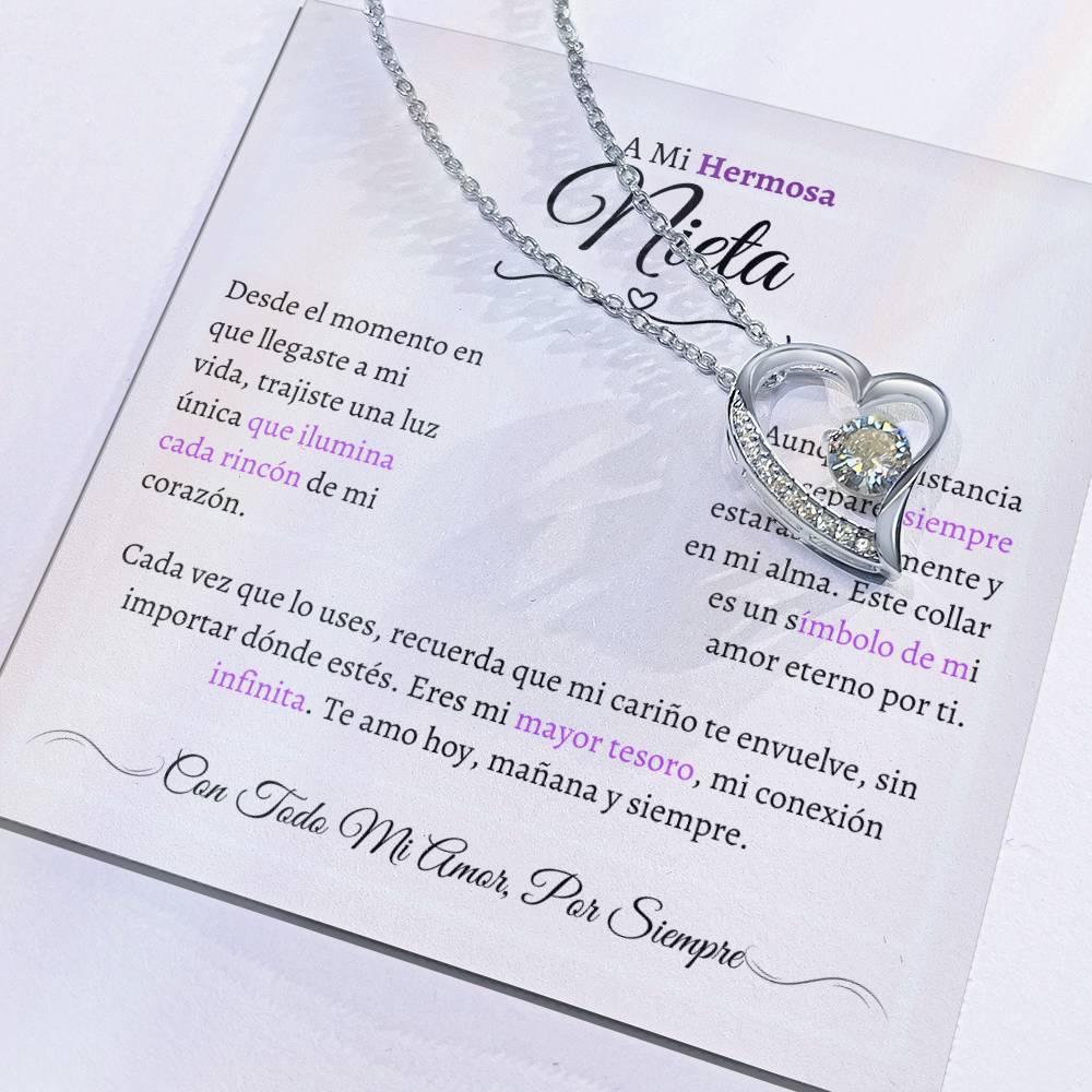Regalo para Nieta - El Capítulo Más Hermoso - Collar Nudo de Amor