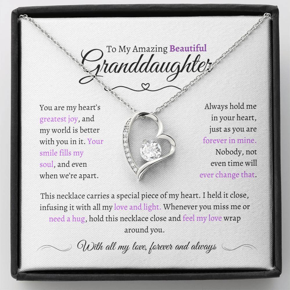 Beautiful Granddaughter Gift - Most Beautiful Chapter - Love Knot Necklace