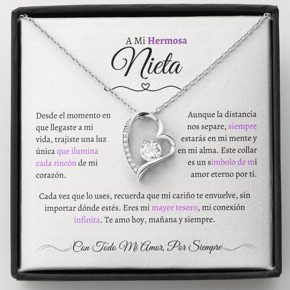 Regalo para Nieta - El Capítulo Más Hermoso - Collar Nudo de Amor