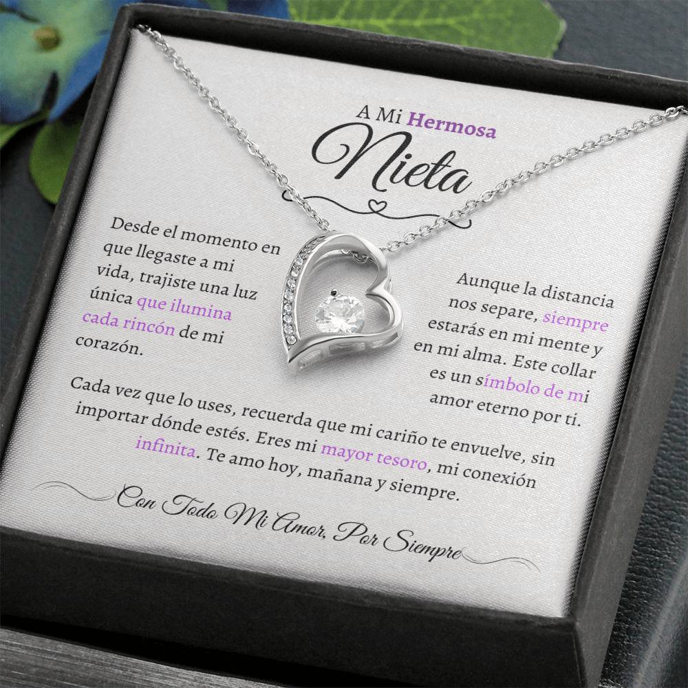 Regalo para Nieta - El Capítulo Más Hermoso - Collar Nudo de Amor