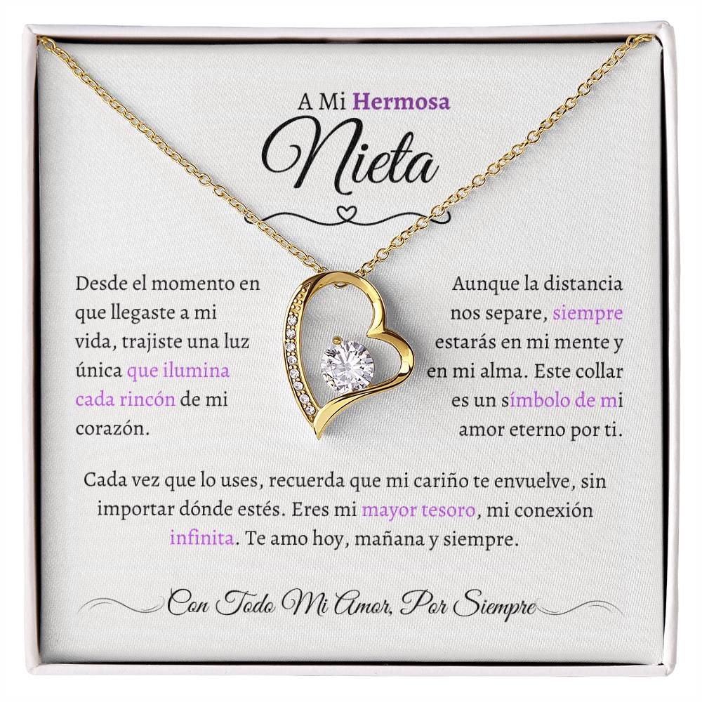 Regalo para Nieta - El Capítulo Más Hermoso - Collar Nudo de Amor
