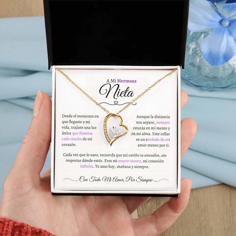 Regalo para Nieta - El Capítulo Más Hermoso - Collar Nudo de Amor