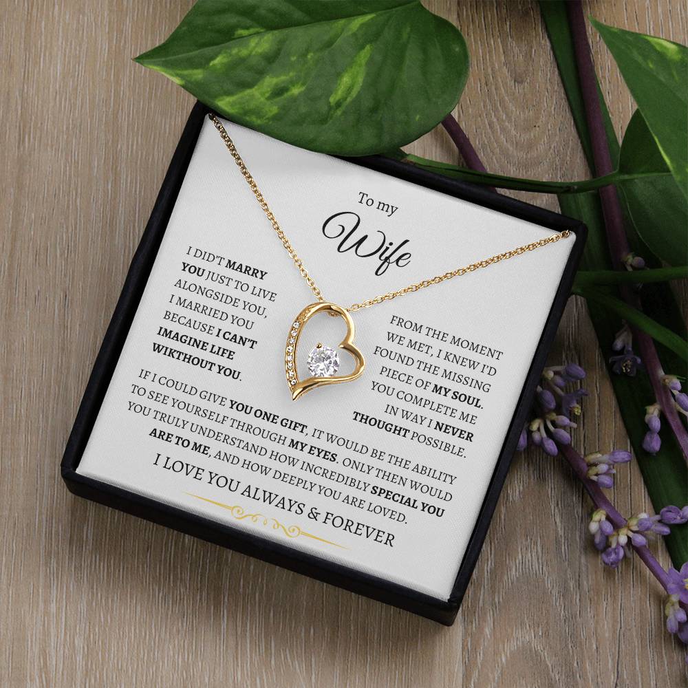 To My Wife - You Complete Me Forever Necklace
