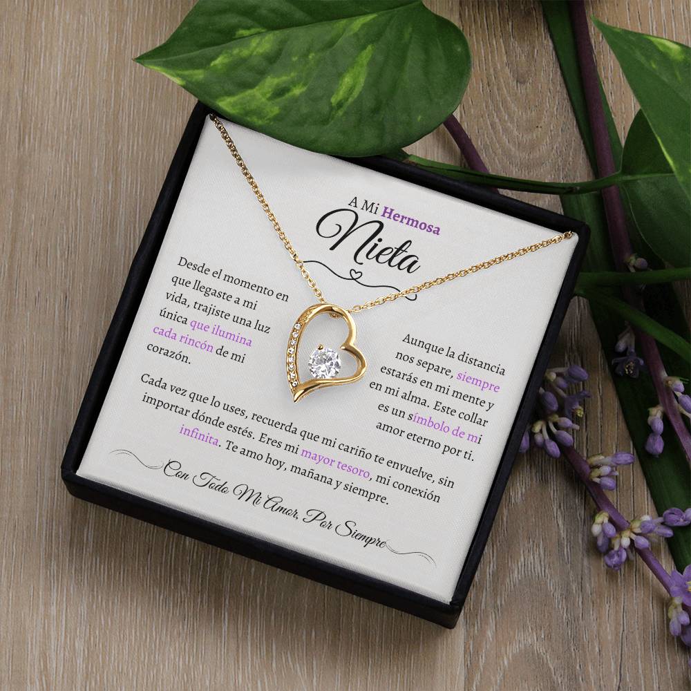Regalo para Nieta - El Capítulo Más Hermoso - Collar Nudo de Amor