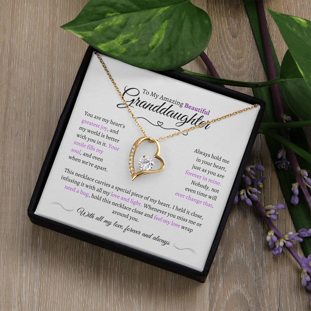 Beautiful Granddaughter Gift - Most Beautiful Chapter - Love Knot Necklace