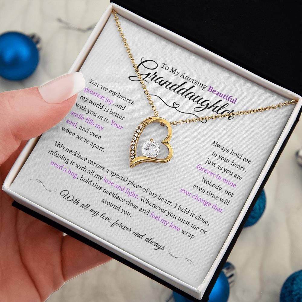 Beautiful Granddaughter Gift - Most Beautiful Chapter - Love Knot Necklace