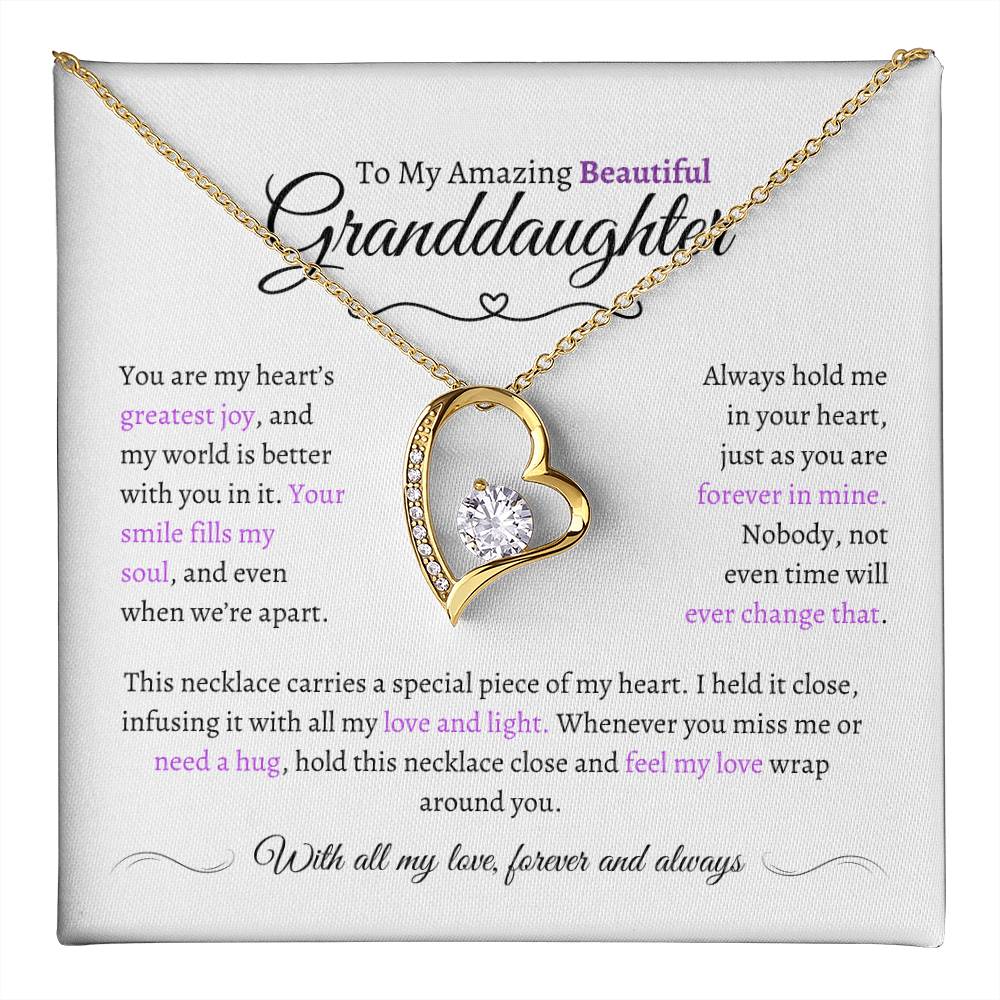 Beautiful Granddaughter Gift - Most Beautiful Chapter - Love Knot Necklace