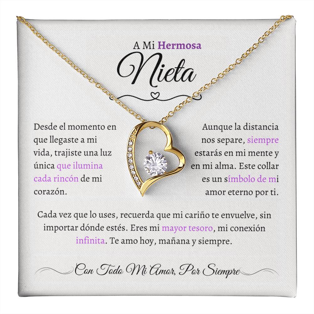 Regalo para Nieta - El Capítulo Más Hermoso - Collar Nudo de Amor