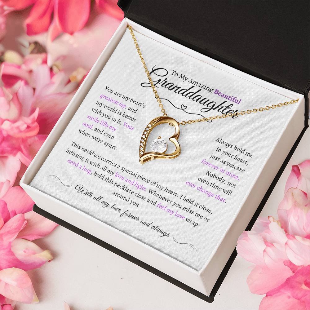 Beautiful Granddaughter Gift - Most Beautiful Chapter - Love Knot Necklace