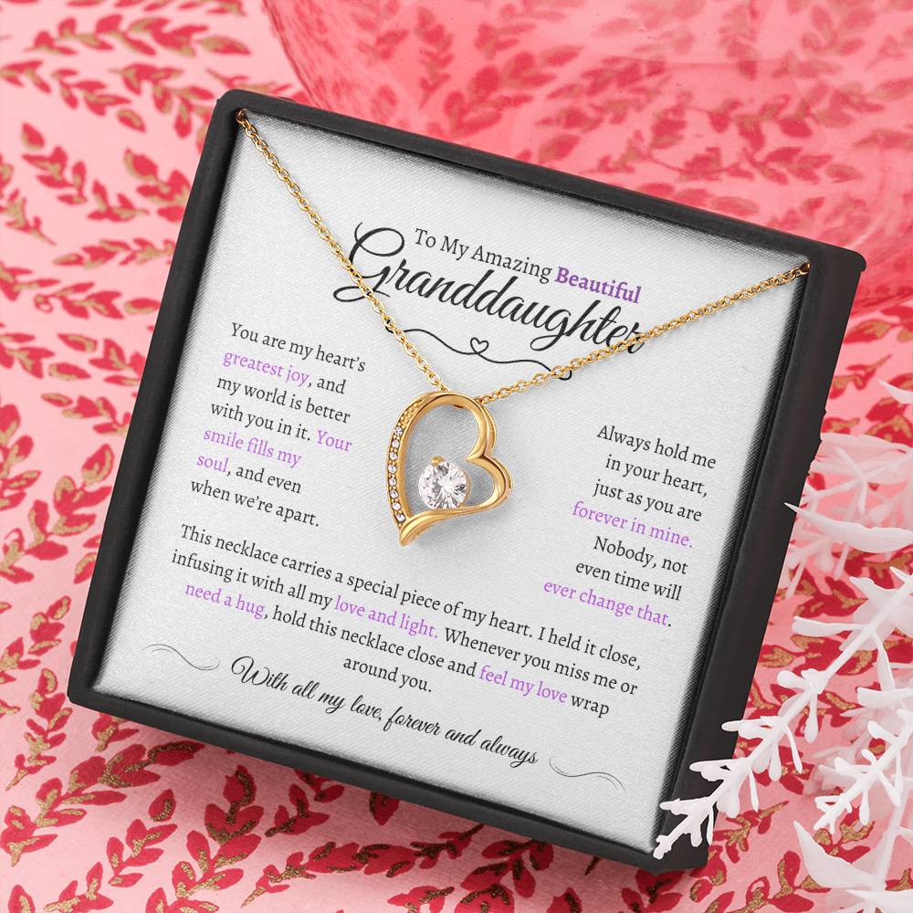 Beautiful Granddaughter Gift - Most Beautiful Chapter - Love Knot Necklace