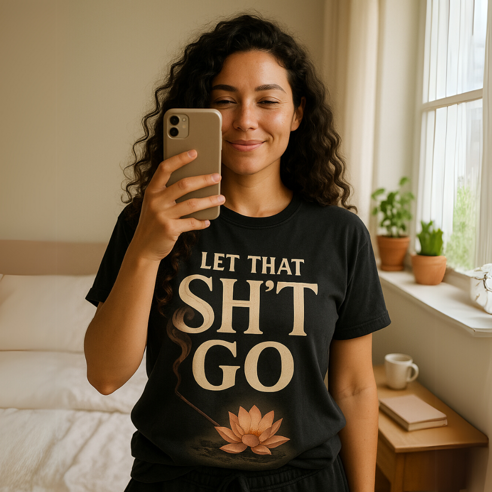 Let That Sh*t Go" – Elegant Rage + Emotional Detox Tee