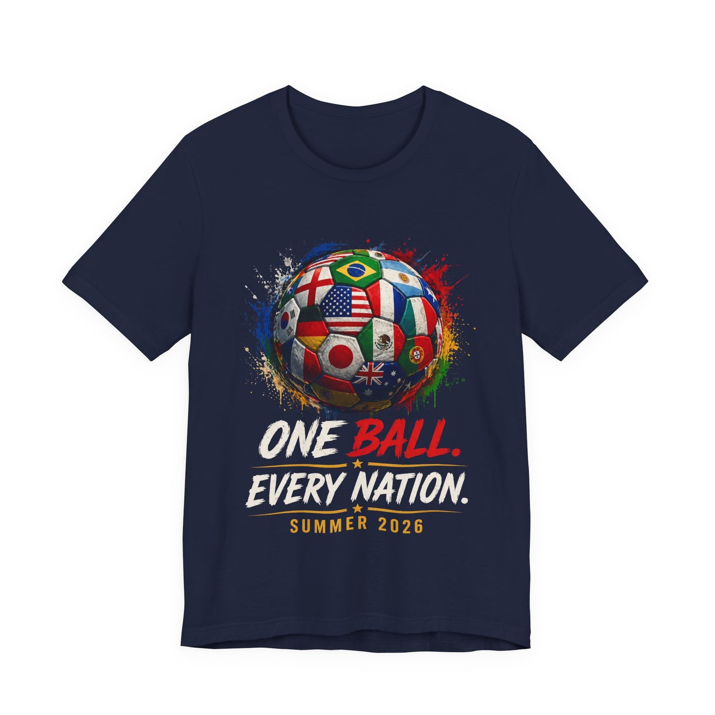 Ecuador Soccer T‑Shirt — "One Ball. Every Nation. Summer 2026" World Cup Fan Tee