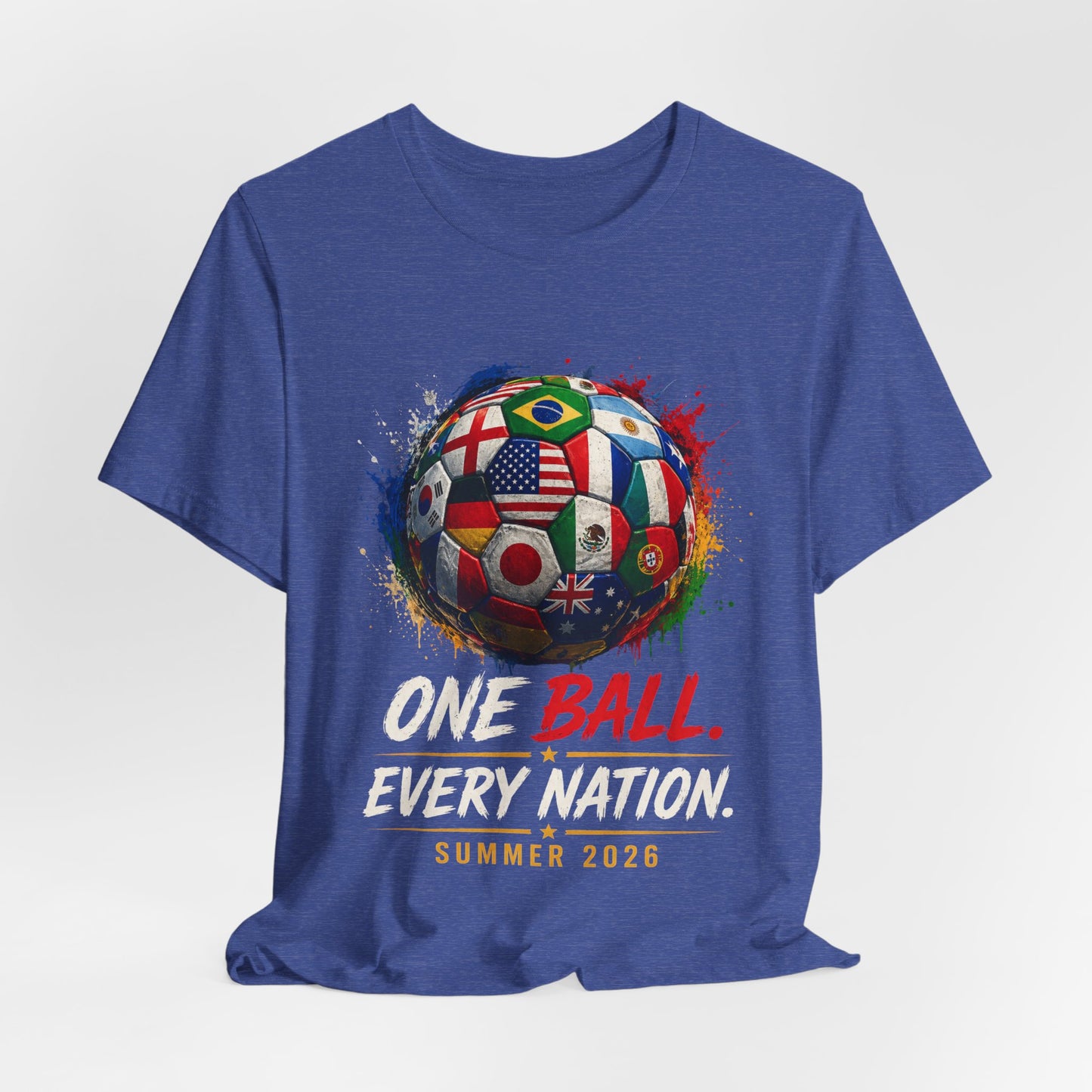 Mexico - One Ball Every Nation Soccer Tee — Summer 2026 Mexico Football Fan Shirt