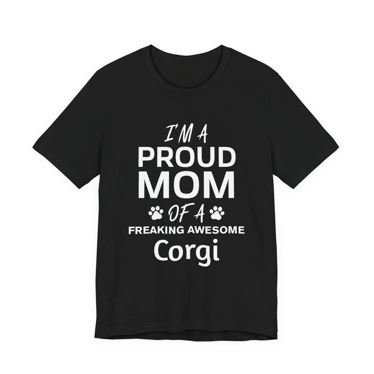 Proud Dog Mom Shirt, Customizable Dog Breed Tee | Personalized Pet Lover Gift | Funny Dog Mom TShirt | Cute Pet Parent Apparel
