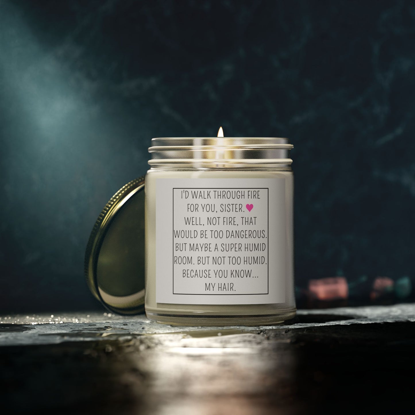 Sister Birthday Gifts, Sister Gifts from Sister, Handmade Lavender Natural Soy Wax Candle (9oz)- Sister in Law Gifts, Gifts for Sister