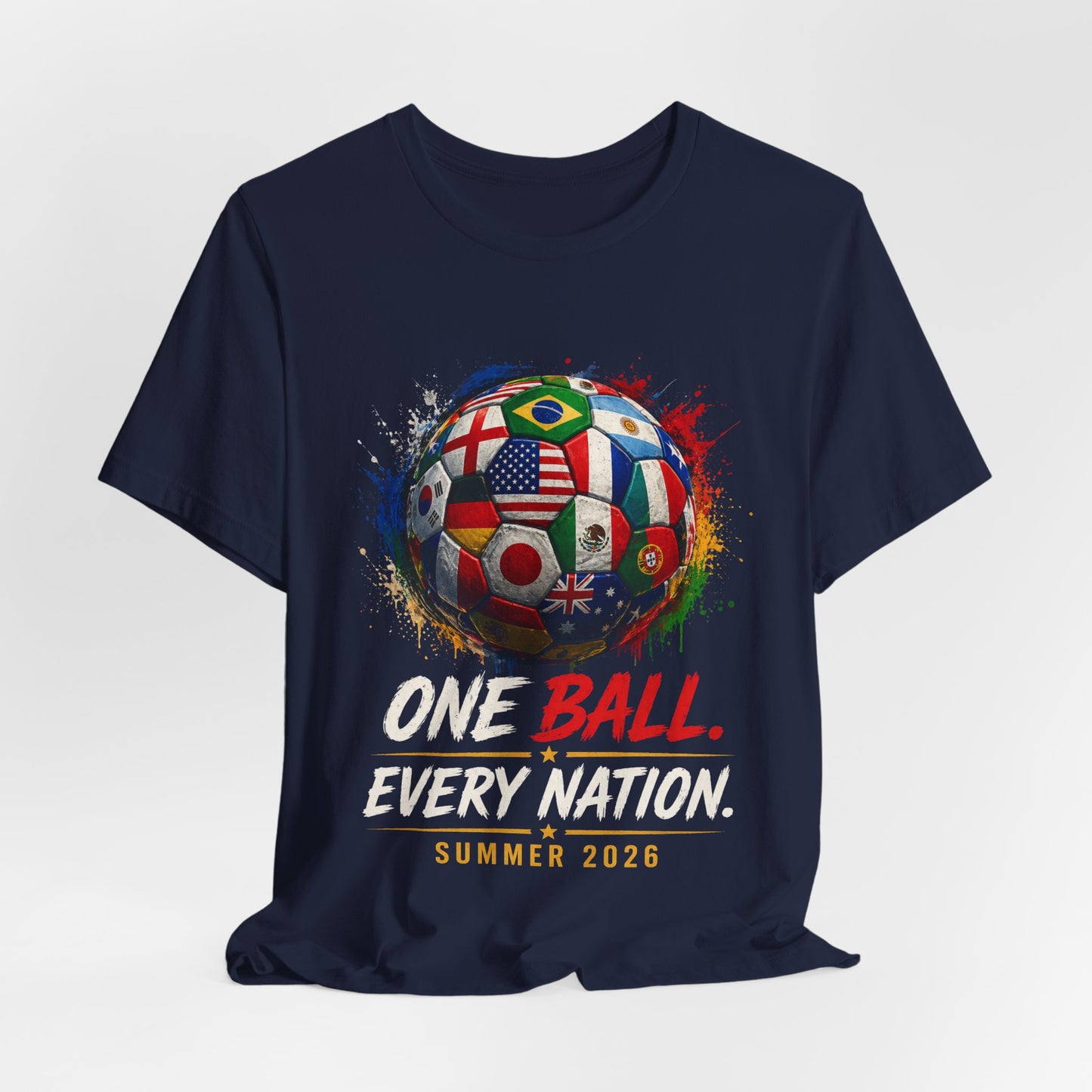 Ecuador Soccer T‑Shirt — "One Ball. Every Nation. Summer 2026" World Cup Fan Tee
