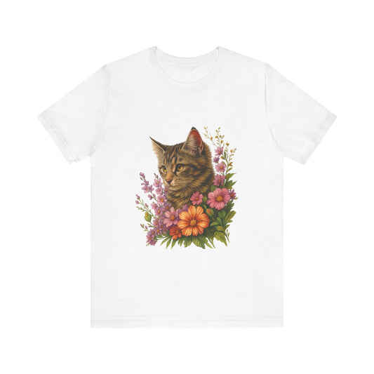 Floral Cat T-Shirt