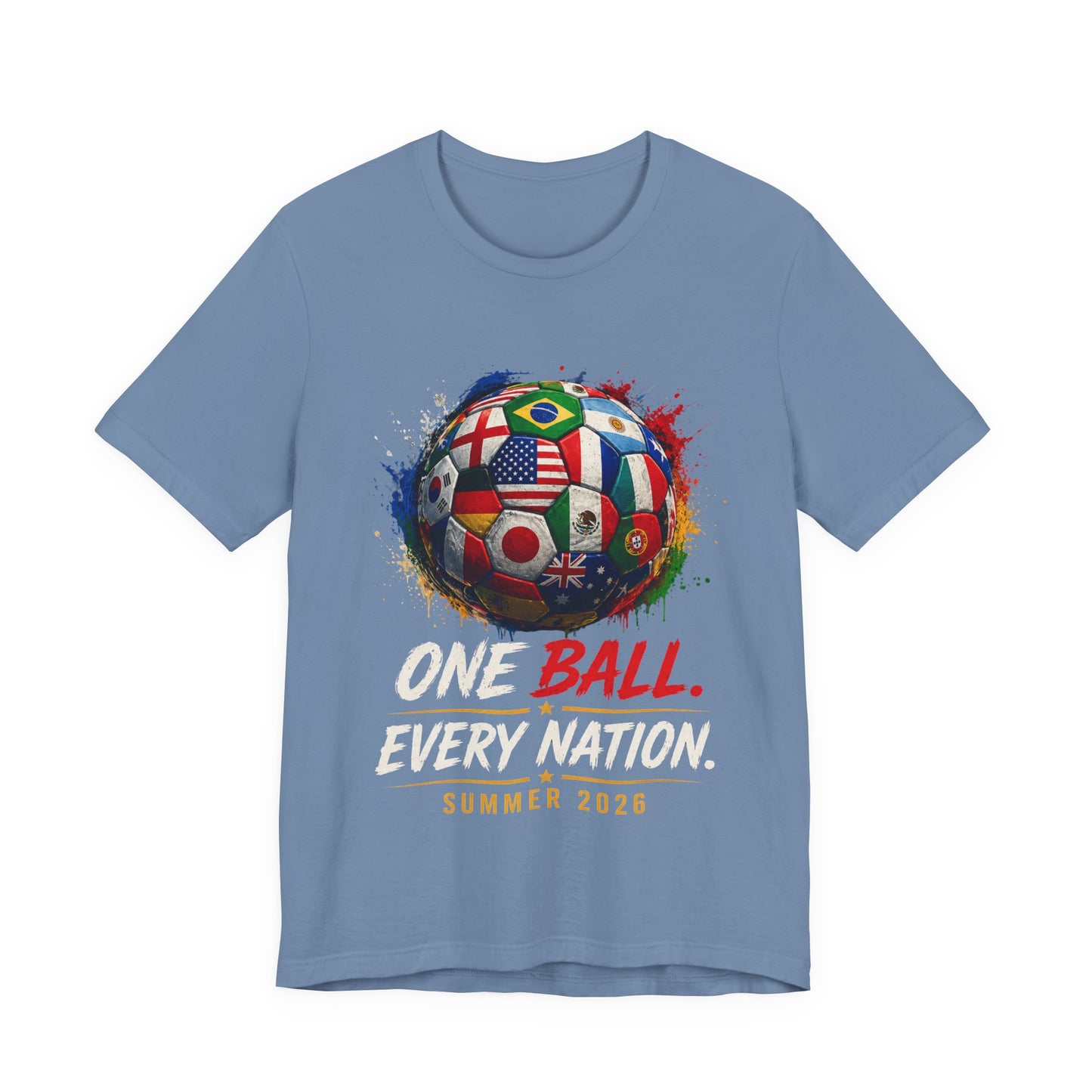 Ecuador Soccer T‑Shirt — "One Ball. Every Nation. Summer 2026" World Cup Fan Tee