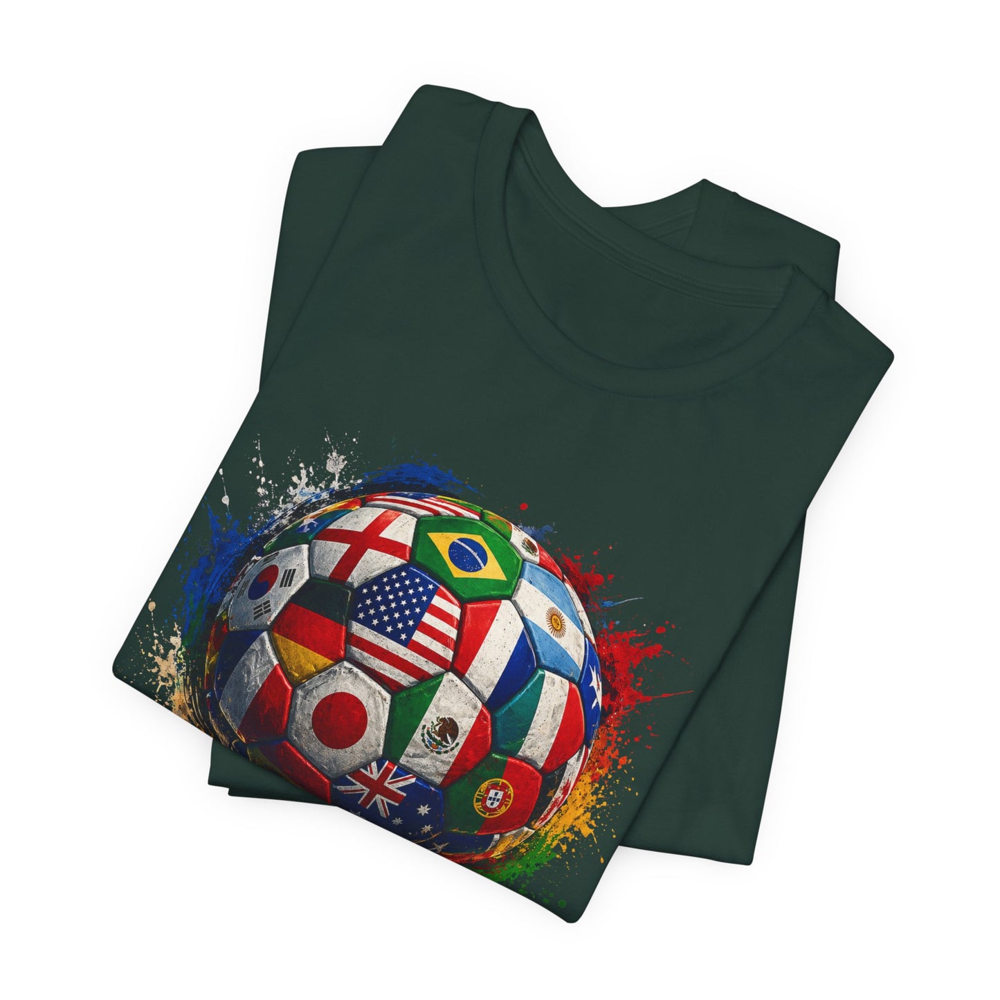 Mexico - One Ball Every Nation Soccer Tee — Summer 2026 Mexico Football Fan Shirt